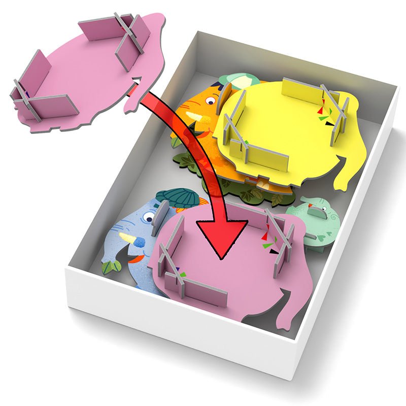 Puzzelspel - Volifanten - Bordspellen Haba - In den Olifant