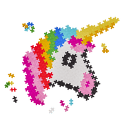 Puzzle by Number eenhoorn Plus - Plus: 250 stuks - Bouwsets Plus Plus - In den Olifant