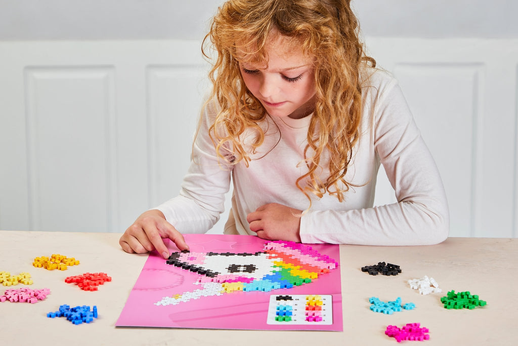 Puzzle by Number eenhoorn Plus - Plus: 250 stuks - Bouwsets Plus Plus - In den Olifant