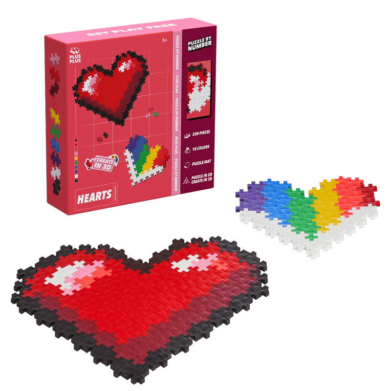 Puzzle by Number hart Plus - Plus: 250 stuks - Speciale puzzels Plus - Plus - In den Olifant