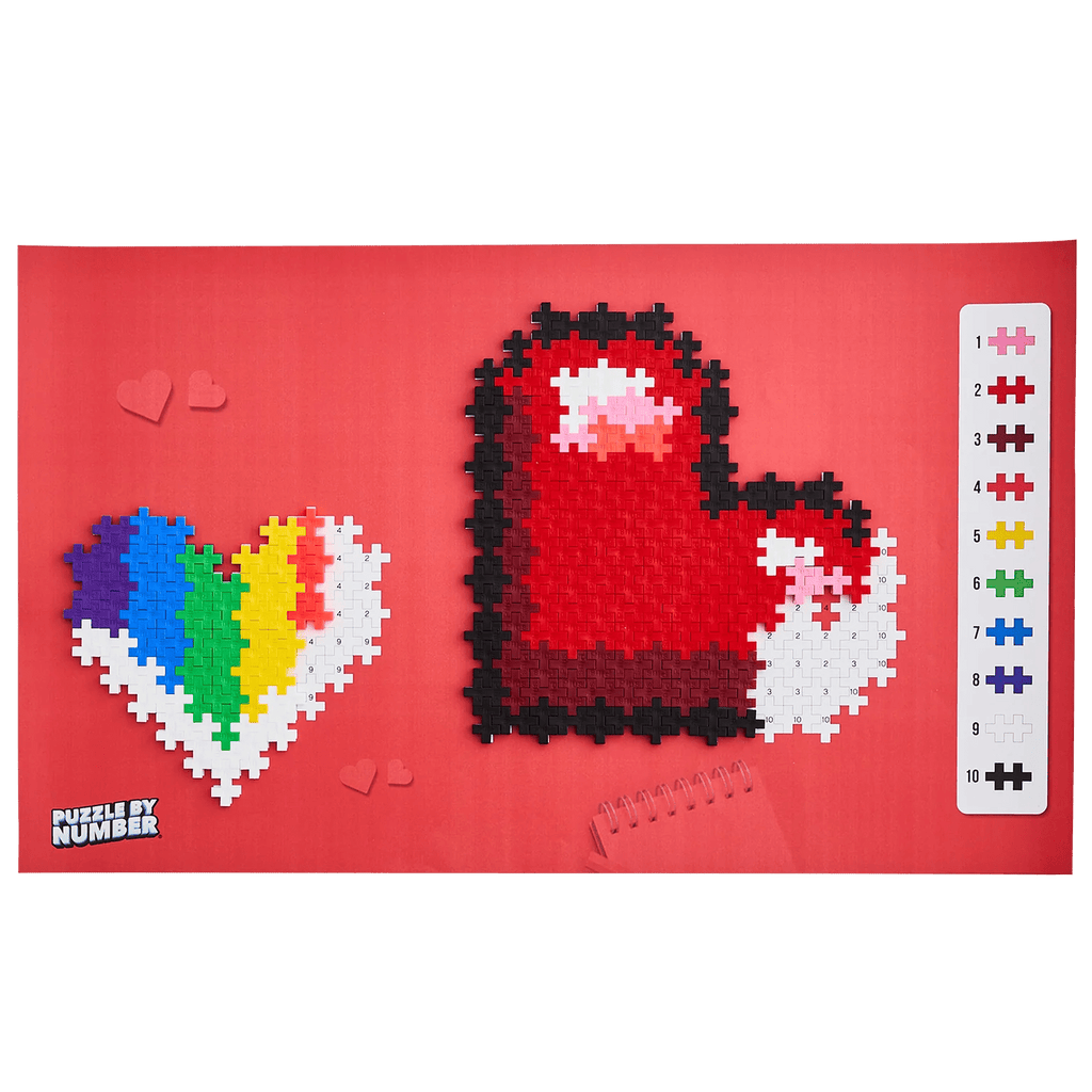 Puzzle by Number hart Plus - Plus: 250 stuks - Speciale puzzels Plus - Plus - In den Olifant