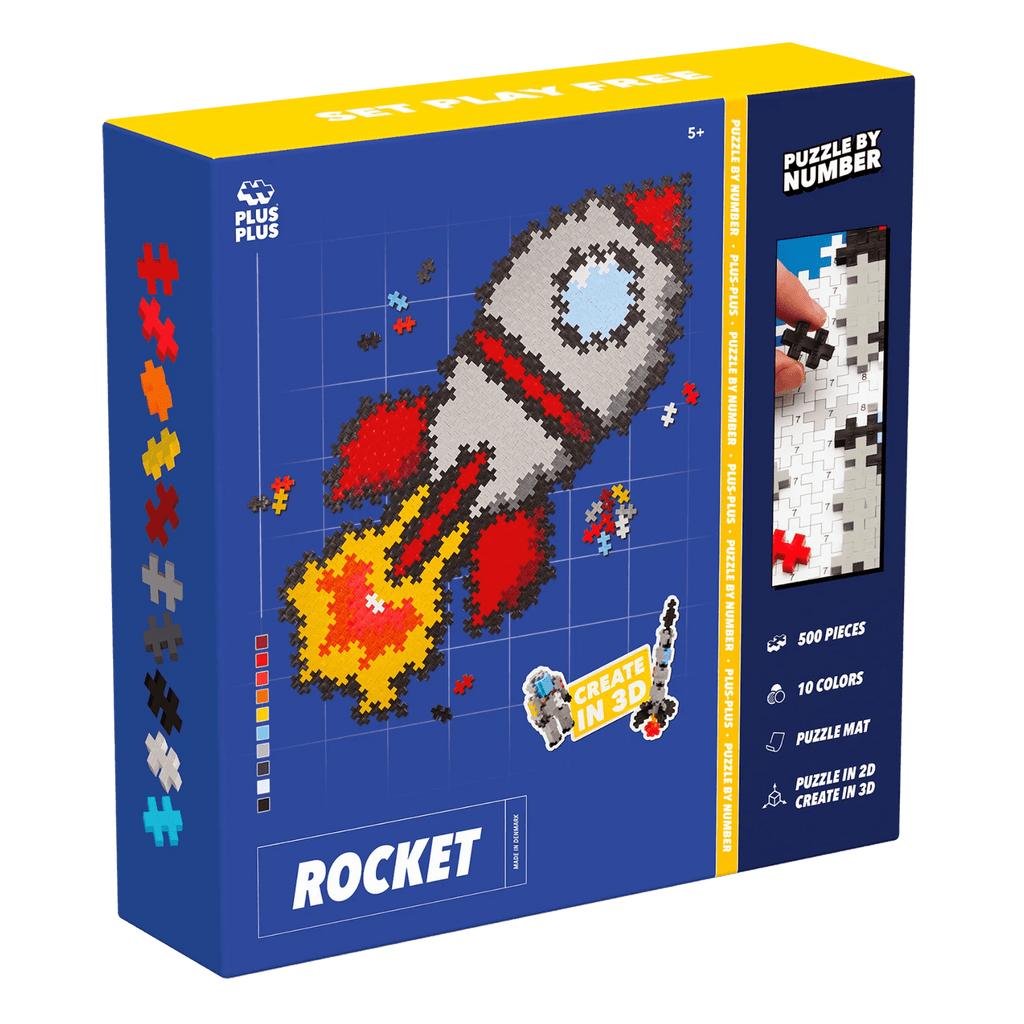Puzzle by Number raket Plus - Plus: 500 stuks - Speciale puzzels Plus - Plus - In den Olifant