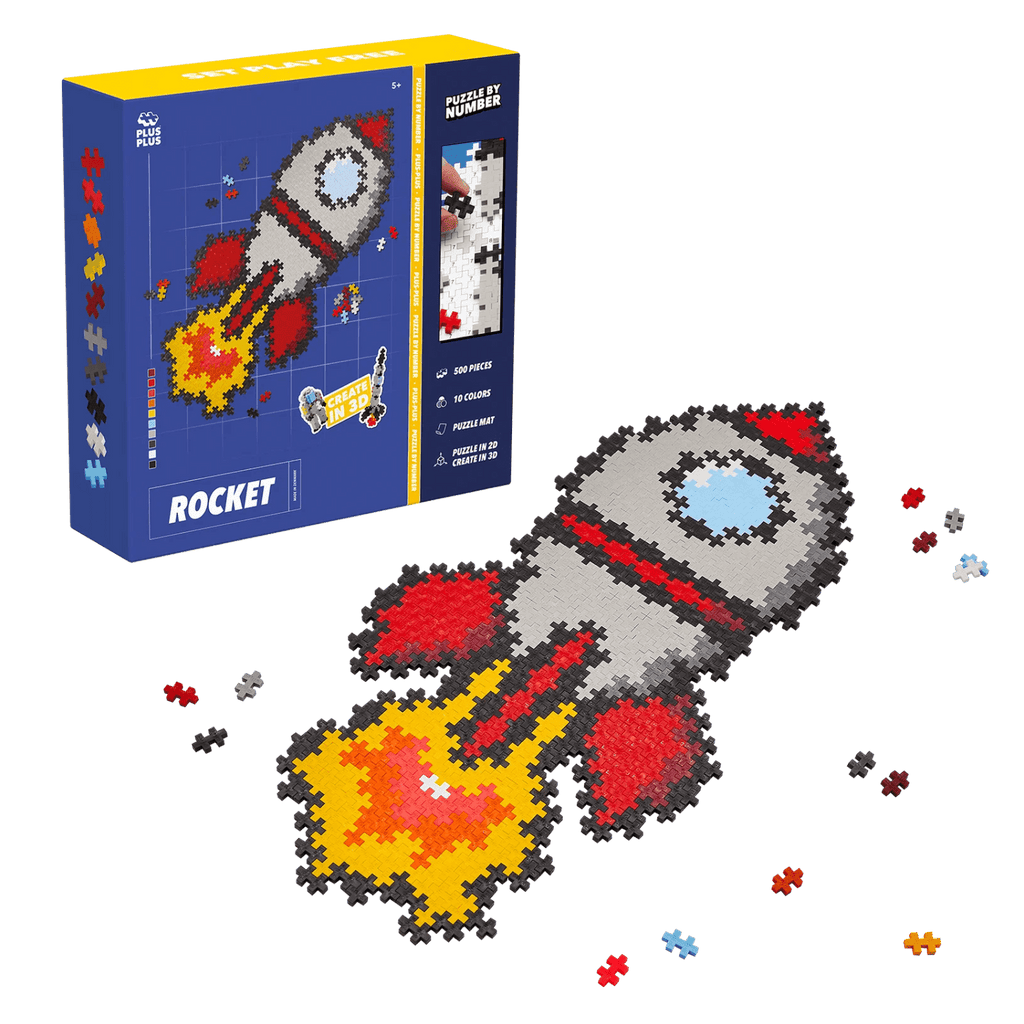 Puzzle by Number raket Plus - Plus: 500 stuks - Speciale puzzels Plus - Plus - In den Olifant