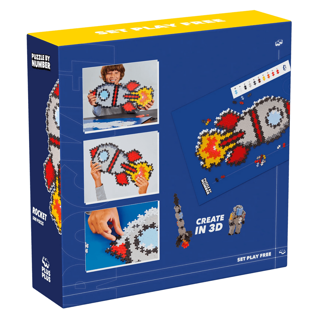 Puzzle by Number raket Plus - Plus: 500 stuks - Speciale puzzels Plus - Plus - In den Olifant