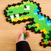 Puzzle By Number T - Rex 250 Pcs Plus - Plus - Bouwsets Plus - Plus - In den Olifant