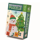 50Pc Holographic Puzzle - Snowman