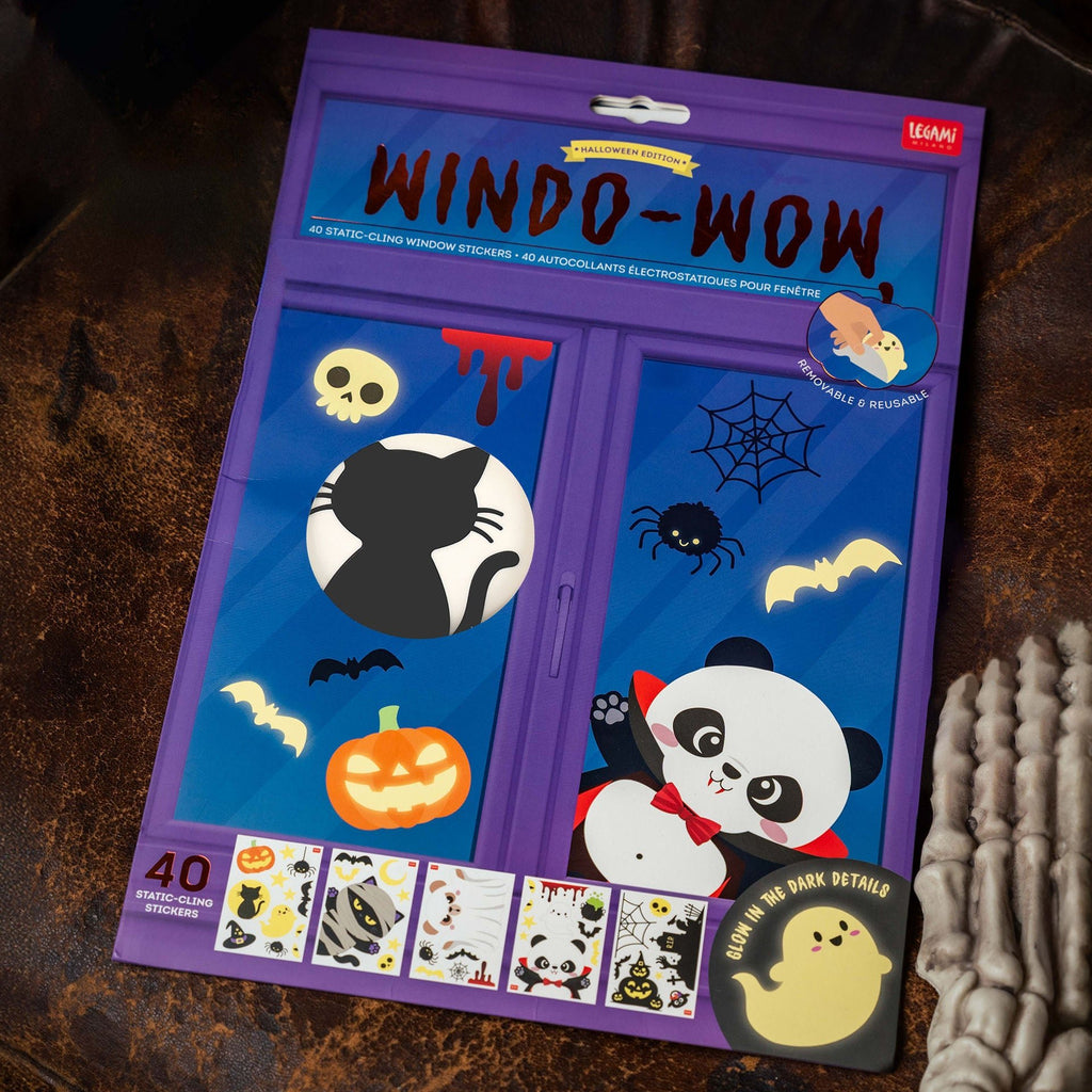 Raamstickers Windo-Wow Pompoen - set van 40 - Muurdecoratie Legami - In den Olifant