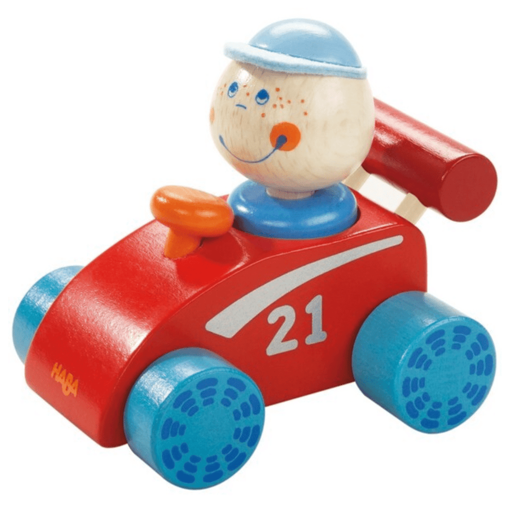 Racewagen Habaland - Houten babyspeelgoed Haba - In den Olifant