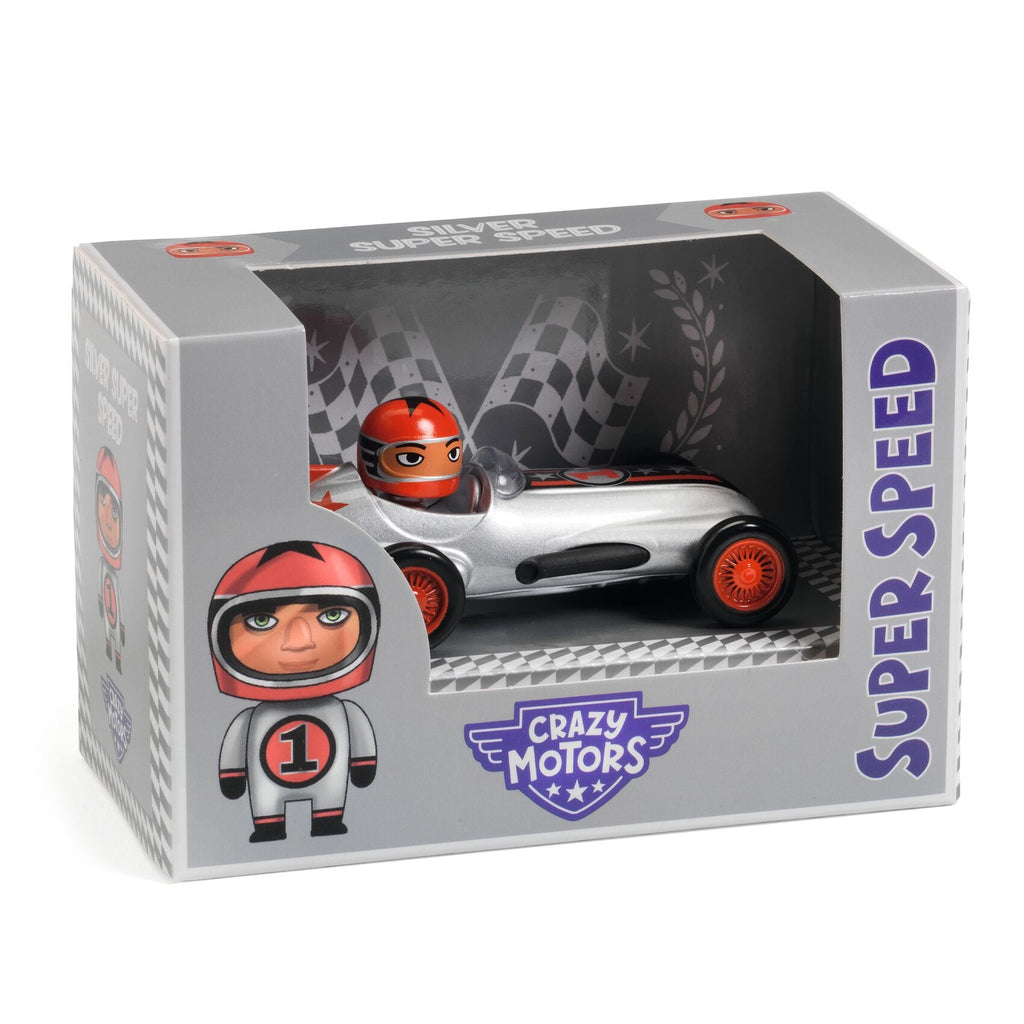 Racewagen Silver Super Speed - Auto's en voertuigen Djeco - In den Olifant