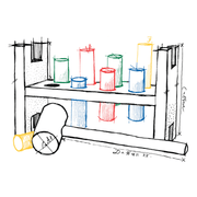 rainbow pound-a-peg - Activiteitenspeelgoed Wooden Story - In den Olifant