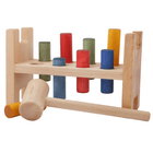 rainbow pound-a-peg - Activiteitenspeelgoed Wooden Story - In den Olifant