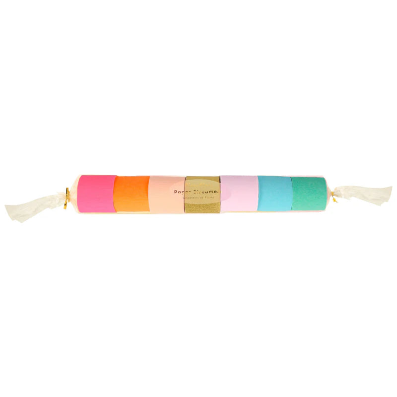 Slingers Bright Crepe Paper Streamers - set van 7