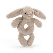 Rammelaar Bashful Beige Bunny Ring Rattle - Rammelaars Jellycat - In den Olifant