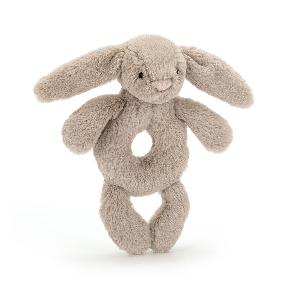 Rammelaar Bashful Beige Bunny Ring Rattle - Rammelaars Jellycat - In den Olifant