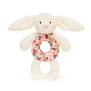 Rammelaar Blossom Cream Bunny Berry Ring Rattle - Rammelaars Jellycat - In den Olifant