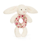 Rammelaar Blossom Cream Bunny Berry Ring Rattle - Rammelaars Jellycat - In den Olifant