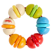 Rammelaar Kleurrijke knikkers - Houten babyspeelgoed Haba - In den Olifant