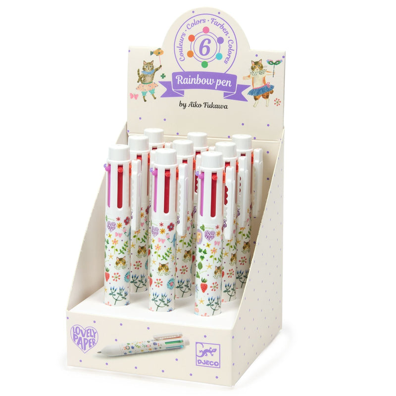 Regenboogpen Aïko - Schrijfwaren Djeco - In den Olifant