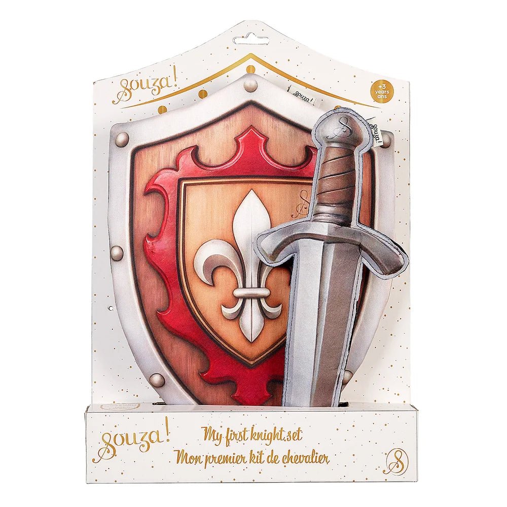 Ridderset Tristan - schild en zwaard - set van 2 - Wapens en helmen Souza for kids - In den Olifant