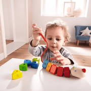 Rijgspel Cijferdraak - Kralen rijgen Haba - In den Olifant