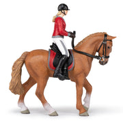 Rijpaard en zijn amazone - Speeldieren Papo - In den Olifant