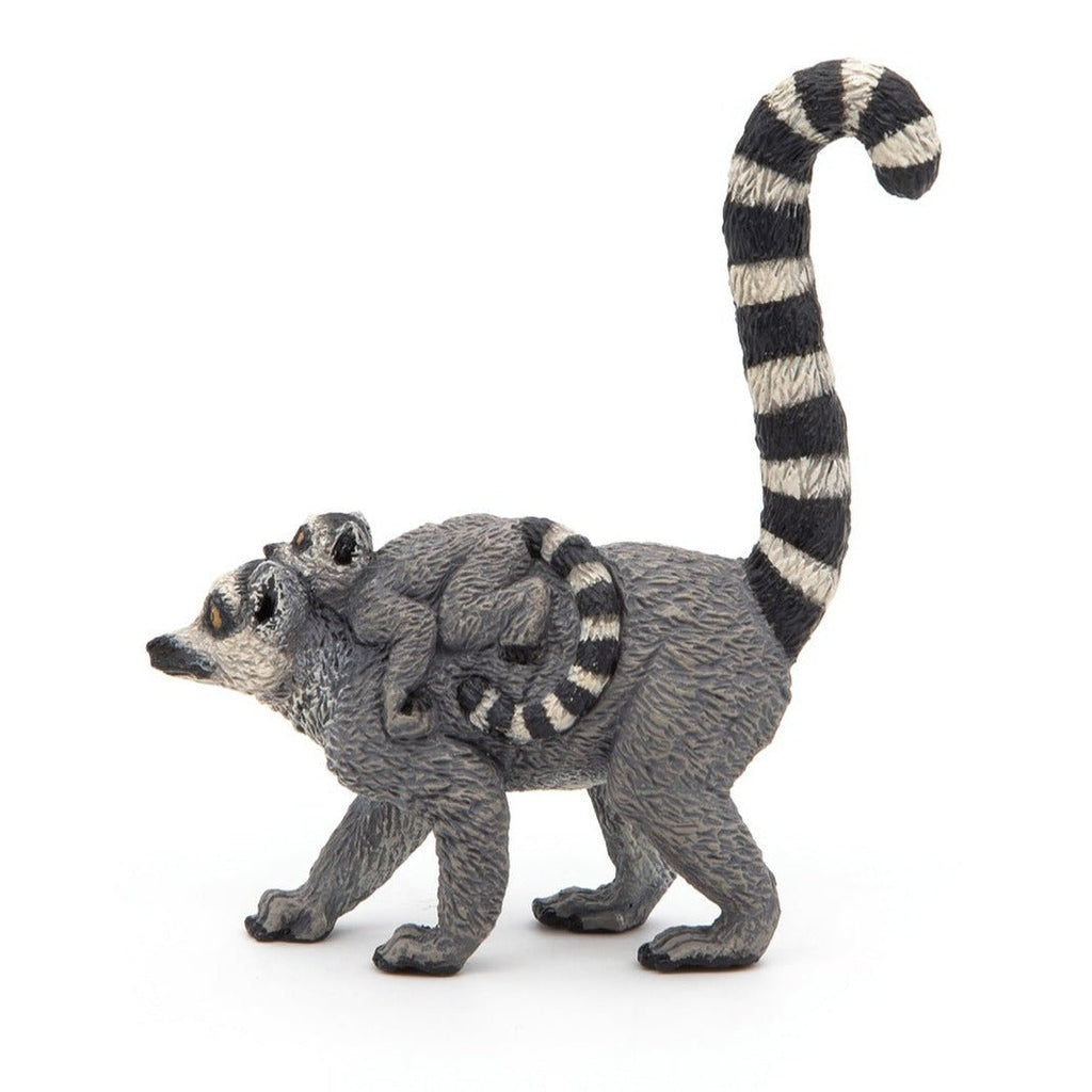 Ringstaartmaki Met Jong - Speelfiguren Papo - In den Olifant