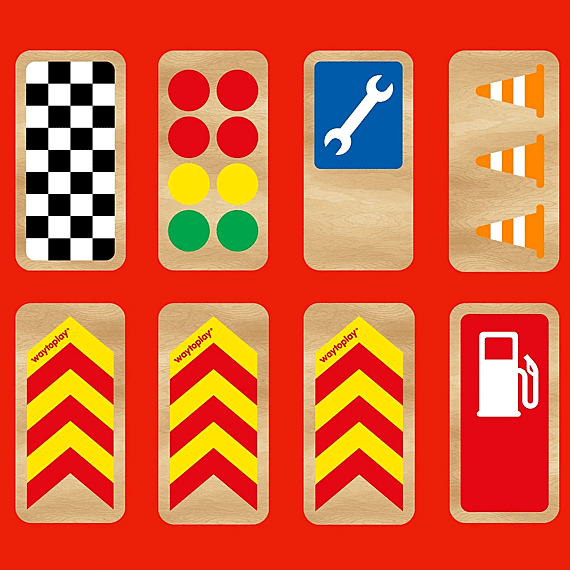 Road Blocks Race Signs | Set Van 8