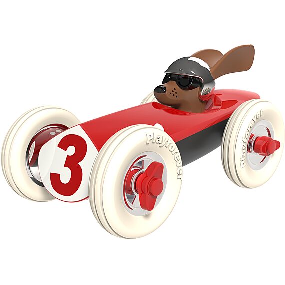 Rode Racewagen - Rufus Patrick - Auto's en voertuigen Playforever - In den Olifant