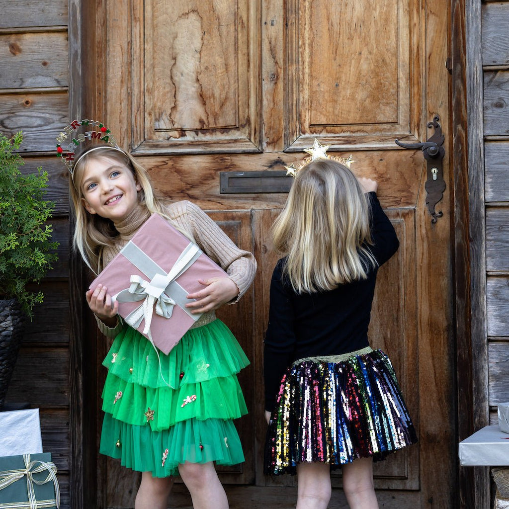 Rokje Sequins Show Stopper Skirt - 4 tot 6 jaar - Verkleedvleugels en rokje Great Pretenders - In den Olifant