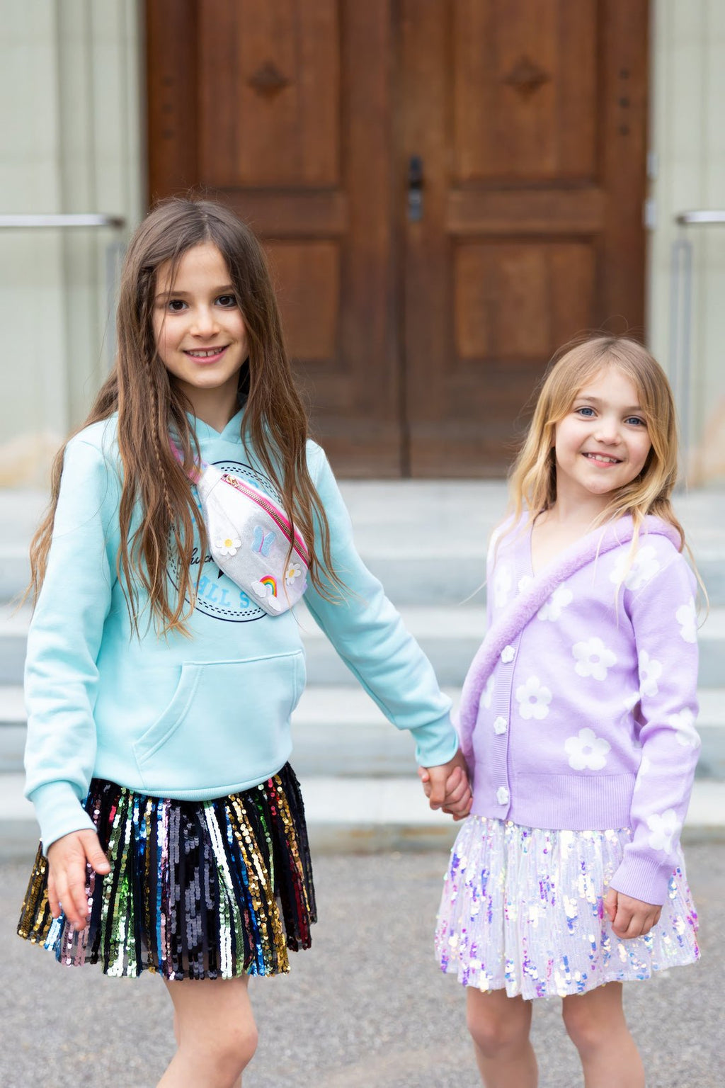 Rokje Sequins Show Stopper Skirt - 4 tot 6 jaar - Verkleedvleugels en rokje Great Pretenders - In den Olifant