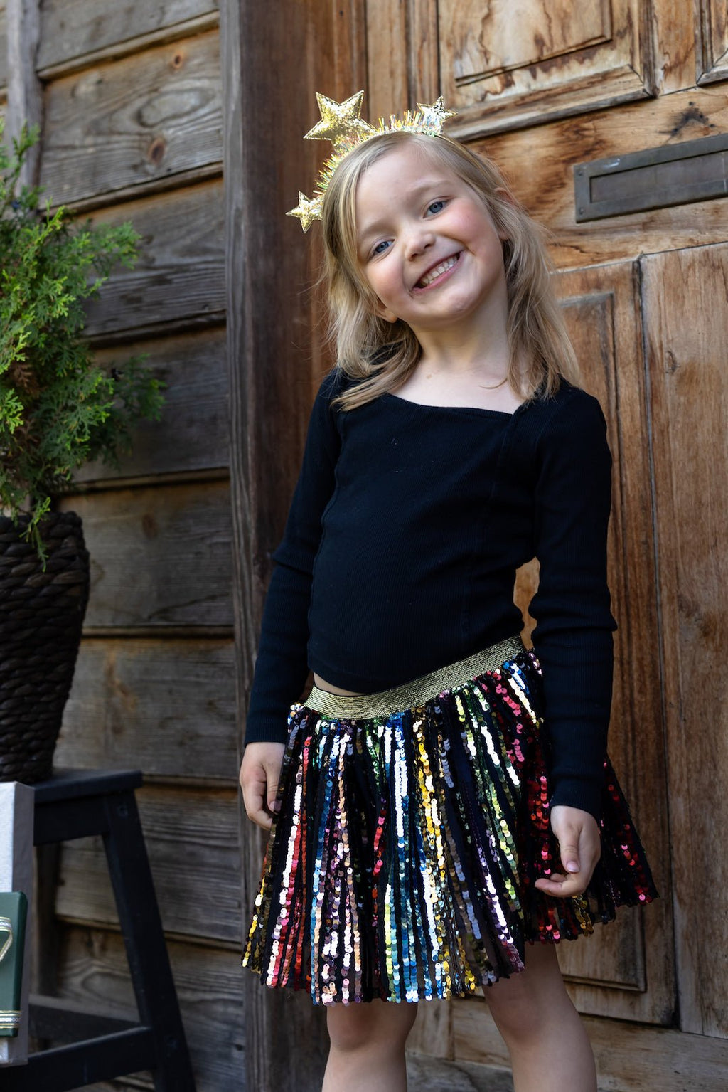 Rokje Sequins Show Stopper Skirt - 4 tot 6 jaar - Verkleedvleugels en rokje Great Pretenders - In den Olifant