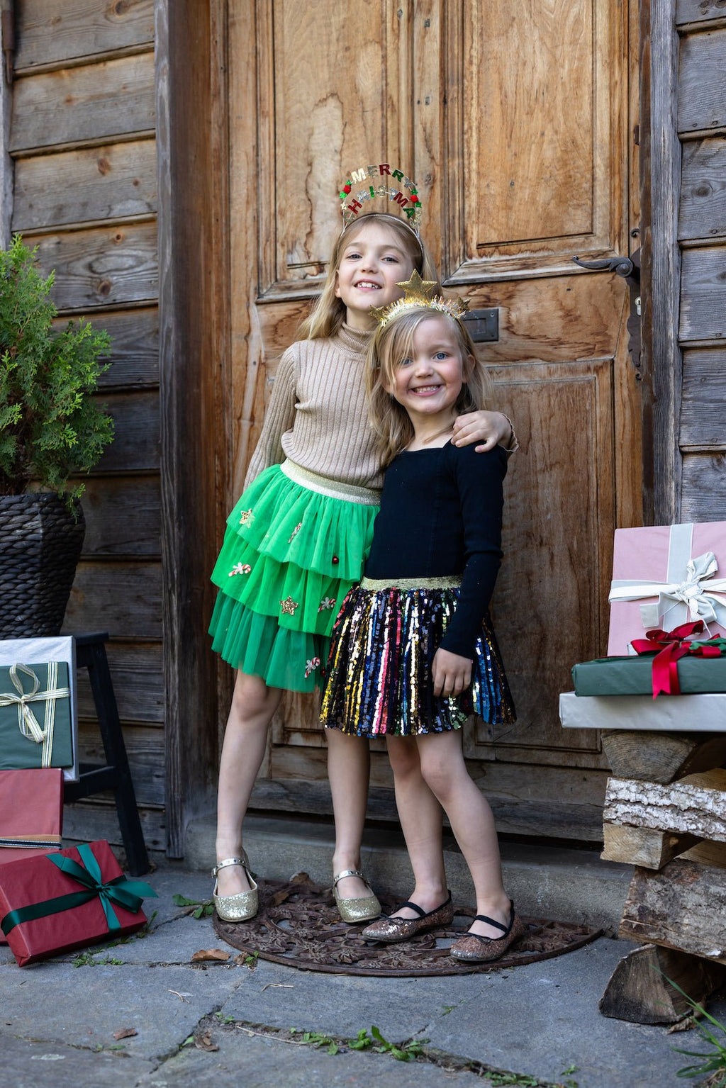 Rokje Sequins Show Stopper Skirt - 4 tot 6 jaar - Verkleedvleugels en rokje Great Pretenders - In den Olifant