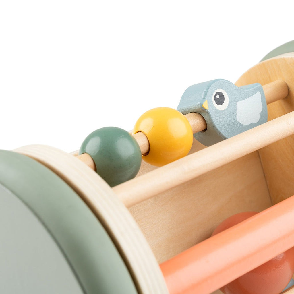 Rollende activiteitenspeeltje met spiegel - Birdee Colour Mix - Activiteitenspeelgoed Done by Deer - In den Olifant