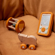 Rollende houten rammelaar - Mr. Fox - Rammelaars Trixie - In den Olifant