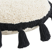 Rond Kussen Circle Zwart - 48 x 48 cm - Kussens Lorena Canals - In den Olifant