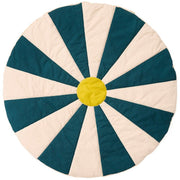 Rond speeltapijt Play mat circus teal - 112 cm - Speelmatten en - bogen Kid's Concept - In den Olifant