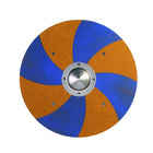 Rond Wiki Schild Grimwald | Blauw Geel - Wapens en helmen Vah - In den Olifant