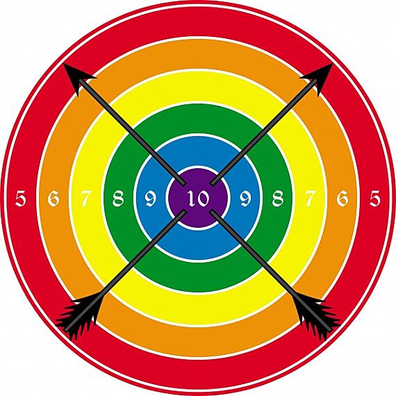 Ronde Schietschijf | Ø 41 Cm - Wapens en helmen Vah - In den Olifant