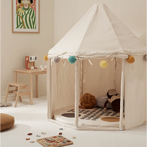 Round play tent Pavilion Off White Kid's Concept – In den Olifant
