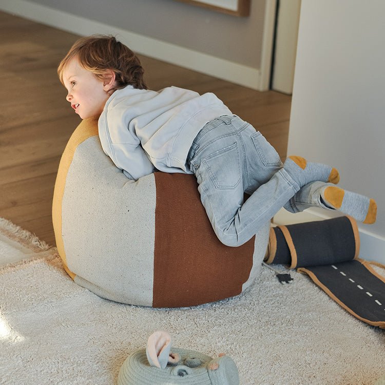 Ronde Zitzak Ball - 40 x 45 cm - Kinderzetels en poefs Lorena Canals - In den Olifant