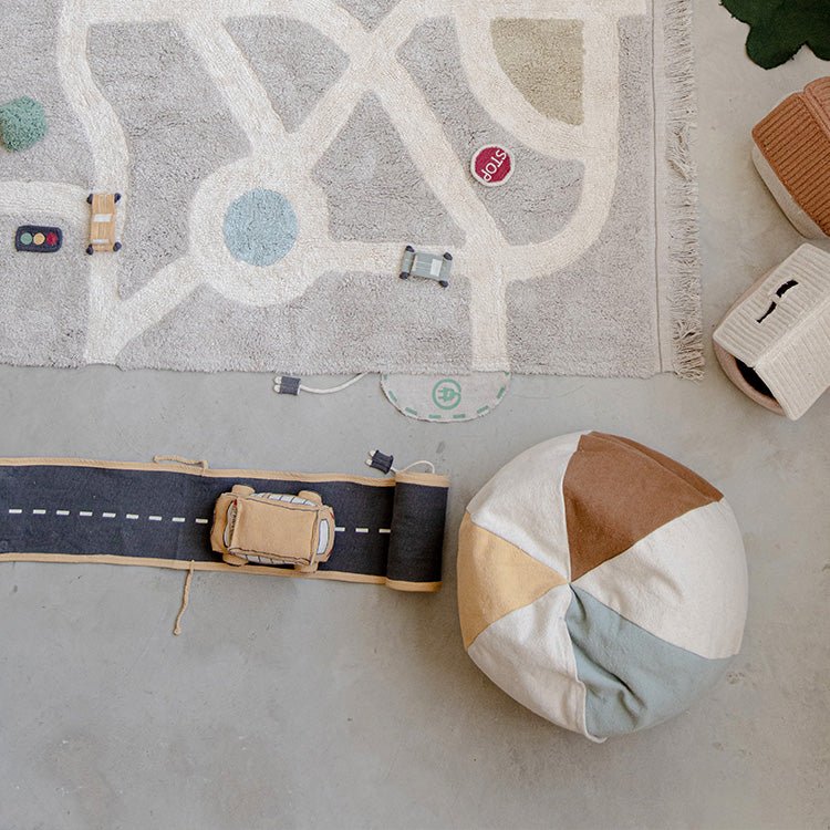 Ronde Zitzak Ball - 40 x 45 cm - Kinderzetels en poefs Lorena Canals - In den Olifant