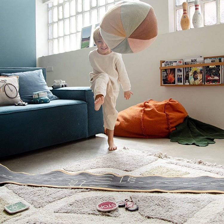 Ronde Zitzak Ball - 40 x 45 cm - Kinderzetels en poefs Lorena Canals - In den Olifant