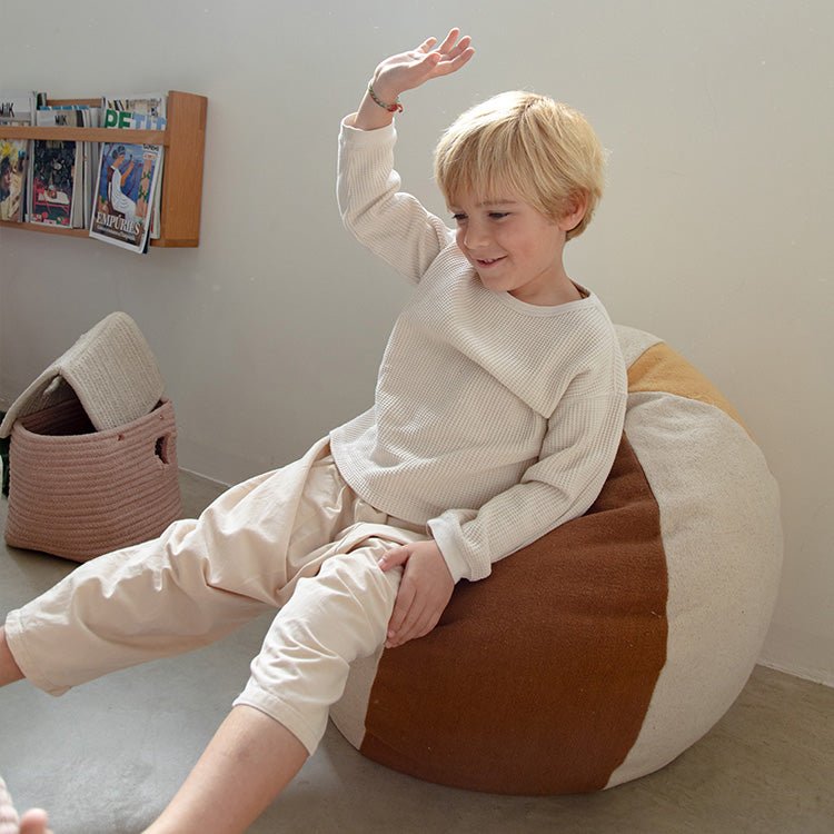 Ronde Zitzak Ball - 40 x 45 cm - Kinderzetels en poefs Lorena Canals - In den Olifant