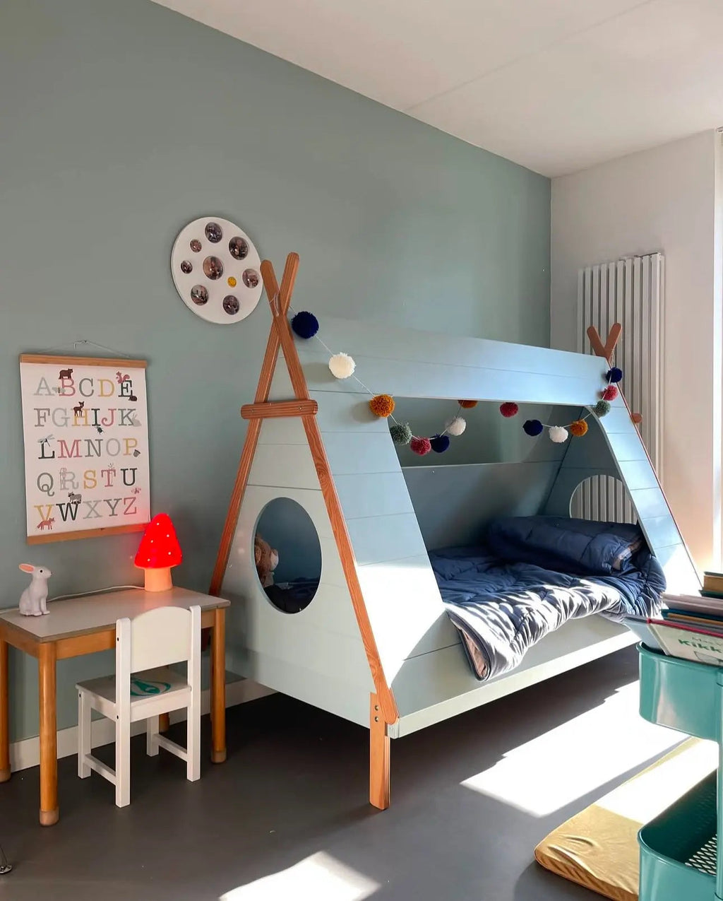 Rood Lamp Small Mushroom Red - 15 x 28 cm - Nachtlampjes Egmont Toys - In den Olifant