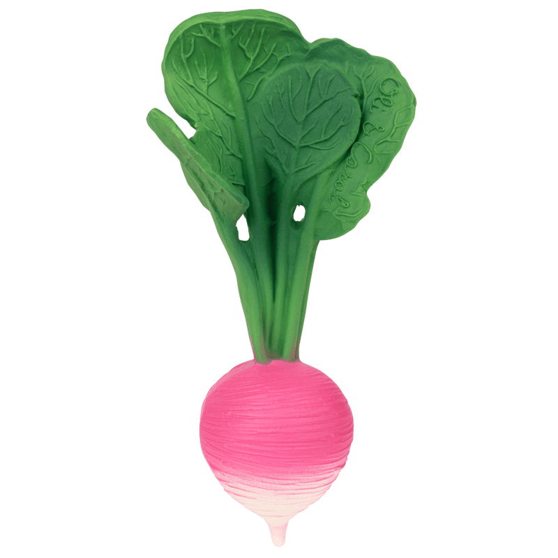 Rubberen Bijtspeeltje - Ramona The Radish - Bijtspeelgoed Oli&Carol - In den Olifant