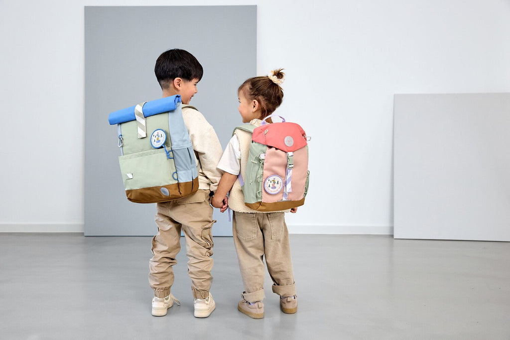 Rugzak Medium Rolltop Backpack Sunny Explorer Green/Blue - Rugzakken Lässig - In den Olifant