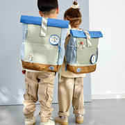 Rugzak Medium Rolltop Backpack Sunny Explorer Green/Blue - Rugzakken Lässig - In den Olifant