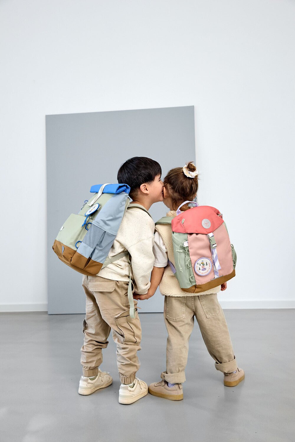 Rugzak Medium Rolltop Backpack Sunny Explorer Green/Blue - Rugzakken Lässig - In den Olifant