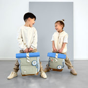 Rugzak Medium Rolltop Backpack Sunny Explorer Green/Blue - Rugzakken Lässig - In den Olifant