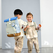 Rugzak Medium Rolltop Backpack Sunny Explorer Green/Blue - Rugzakken Lässig - In den Olifant